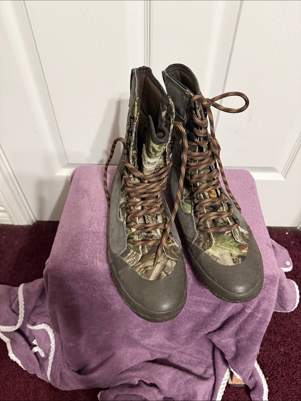 Realtree Men's Camouflage Rain & Snow Hunting Boots - Brown/Green